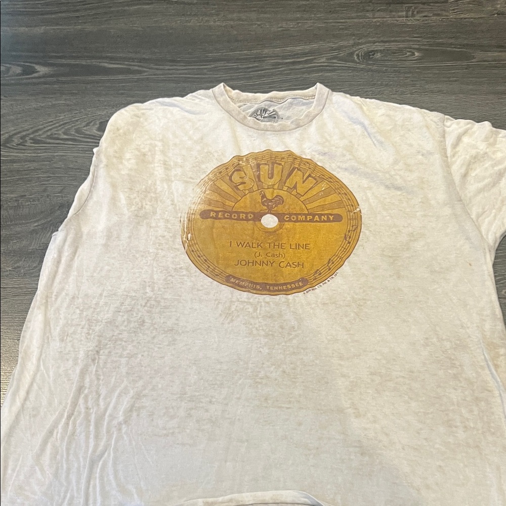 Sun Records White T-Shirt size XXL